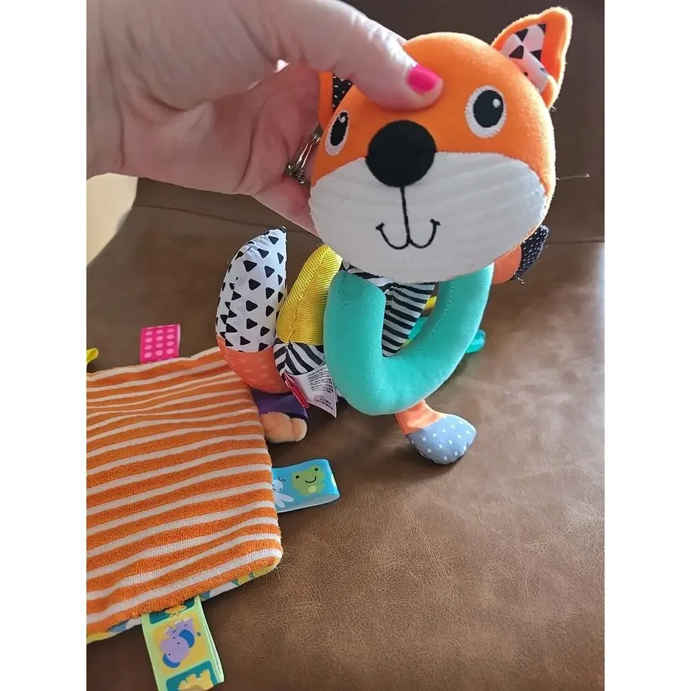 Taggies Crinkle Me Toy Elephant &‎ Infantino Spiral Fox Activity Baby Kids Toys